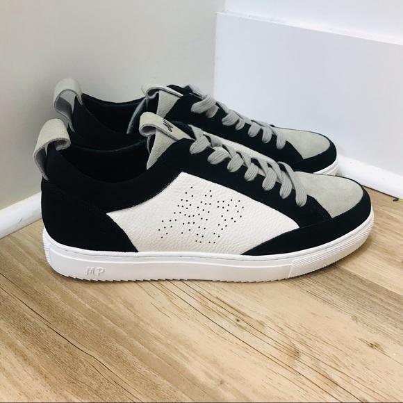 NWT Maxim Pardi Men’s Verona Low top sneakers sz 9.5 black white gray - Picture 11 of 14